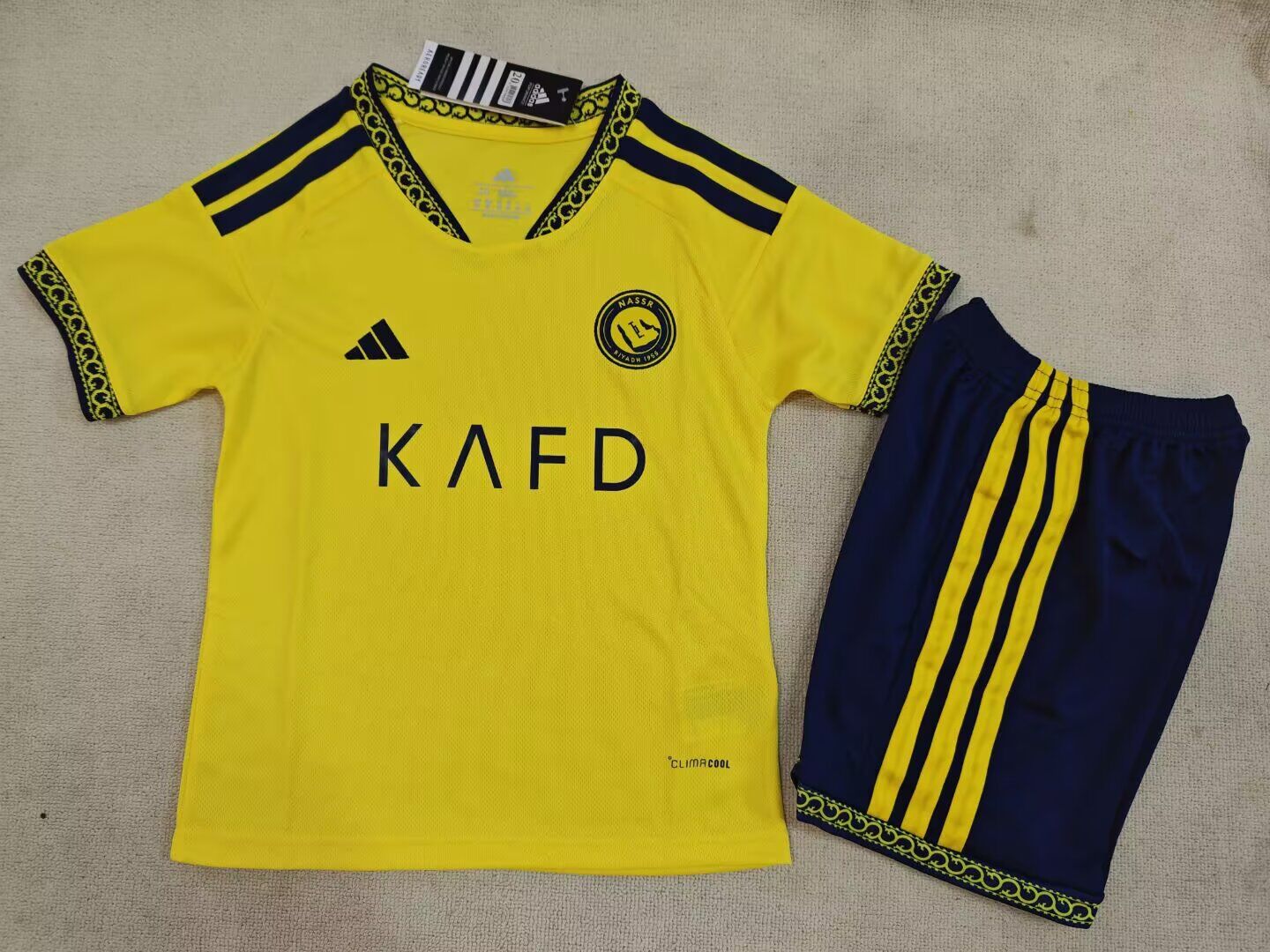 Kids-Al-Nassr 26/27 Home Leaked Soccer Jersey